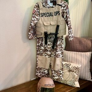 GUC Special Ops Military Army Police Swat Halloween Costume Boys Size S